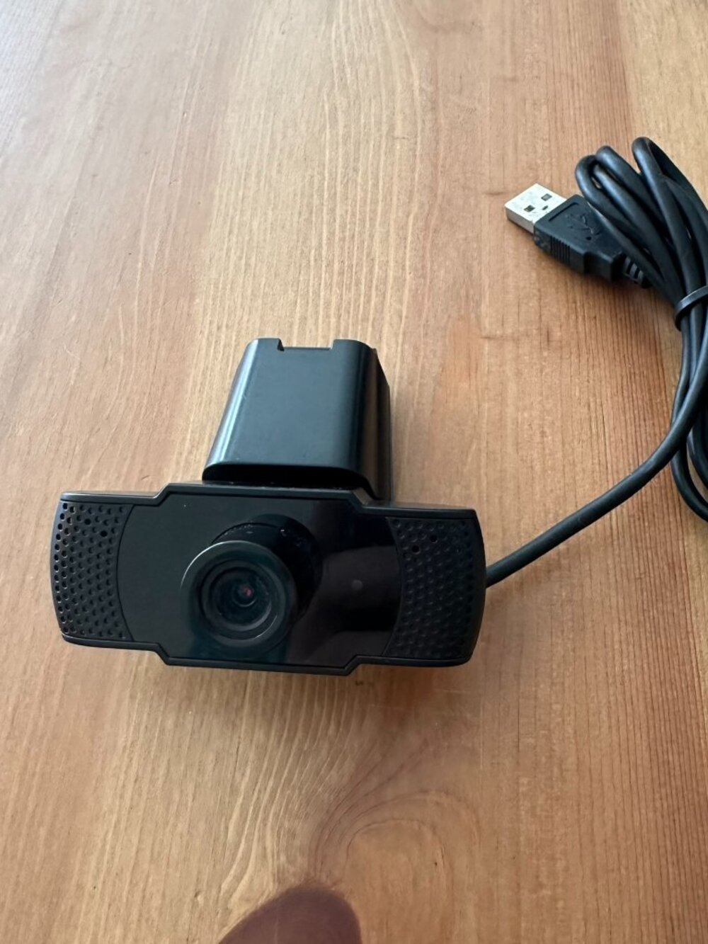 USB Webcam HD 1080p Clip-On Camera w/ Microphone Plug & Play PC Laptop Black